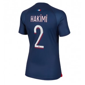Paris Saint-Germain Achraf Hakimi #2 Replica Home Stadium Shirt for Women 2023-24 Short Sleeve